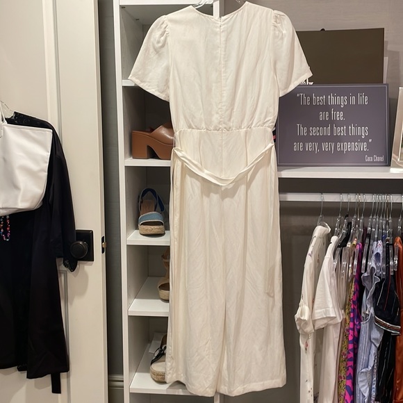 Greylin white linen jumpsuit, size XS - Picture 4 of 7